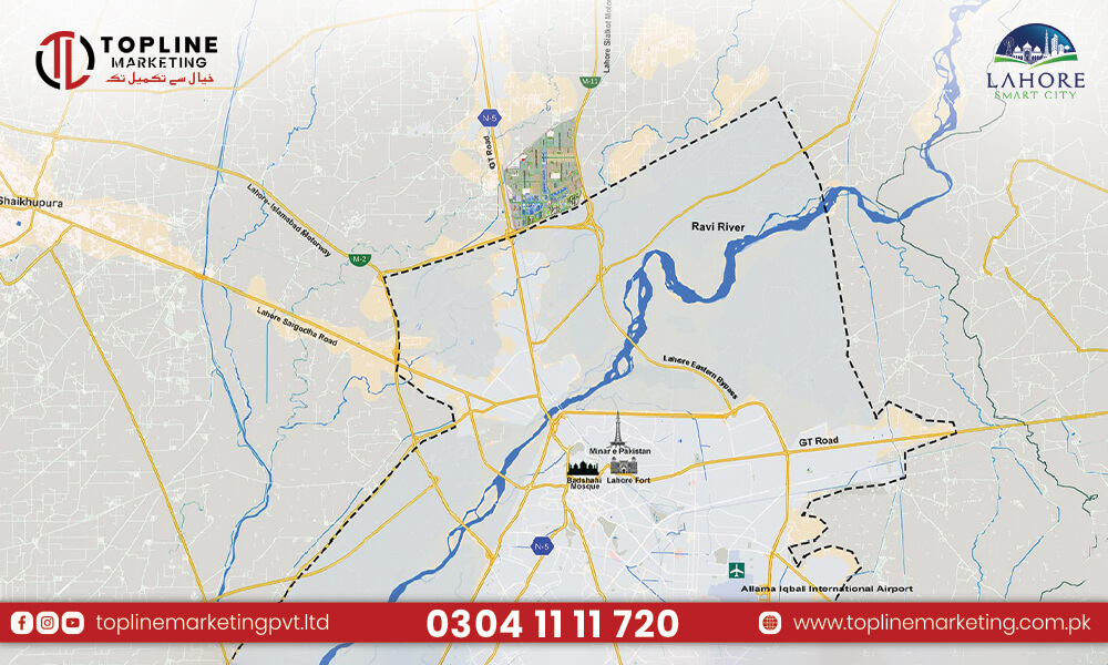 Lahore Smart City Location Map